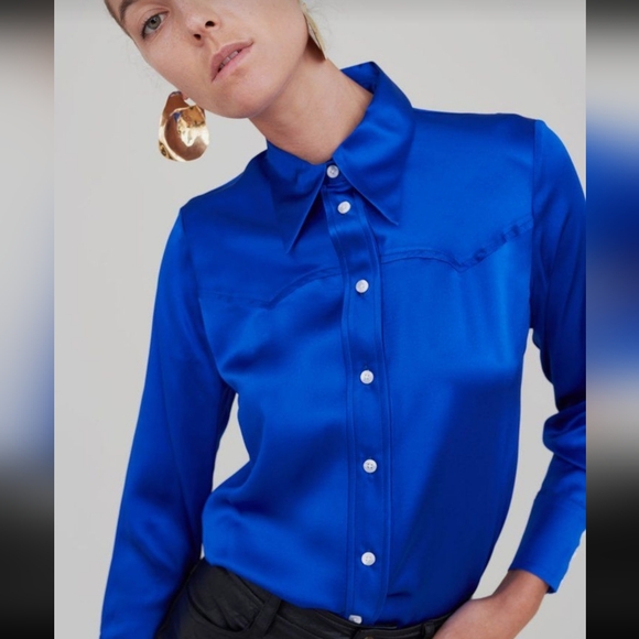 No. 6 Sergio Western Silk Shirt - Picture 2 of 4